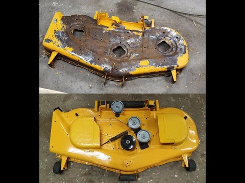 cub cadet mower deck rusting